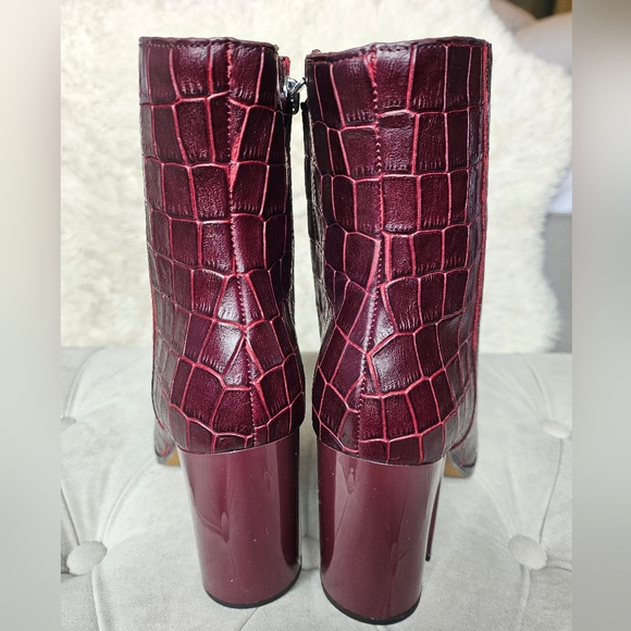 Coach Brielle Croc-embossed leather ankle boots - Picture 8 of 13